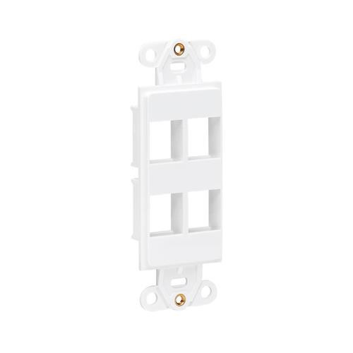 Tripp Lite  Plaque de commutation et obturateur Blanc - N042D-004V-WH