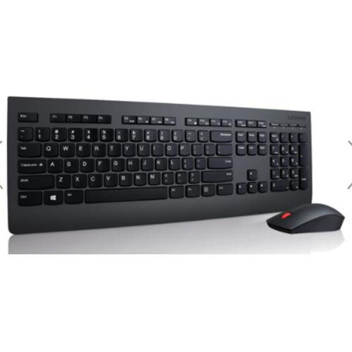 Lenovo  clavier Souris incluse Universel RF sans fil QWERTY Anglais américain Noir - 4X30H56796
