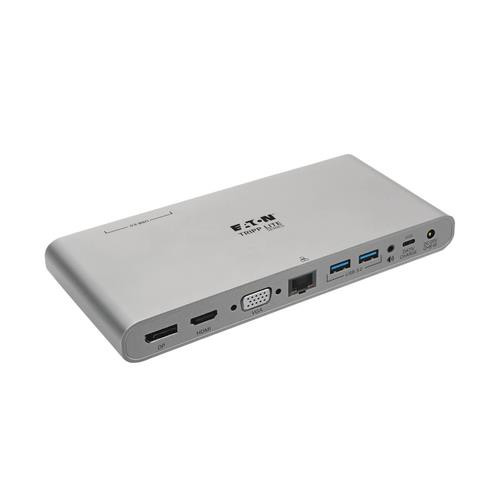 Tripp Lite  station d'accueil Avec fil USB 3.2 Gen 2 (3.1 Gen 2) Type-C Argent - U442-DOCK4-S