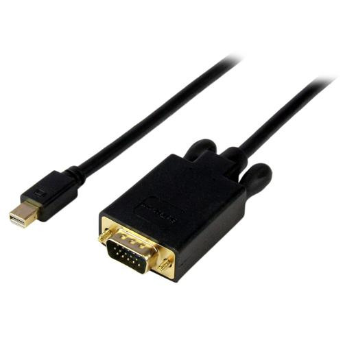 StarTech.com Adaptateur Mini DisplayPort vers VGA - Câble Display Port Mâle VGA Mâle 1920x1200 - Noir 1,8m - MDP2VGAMM6B
