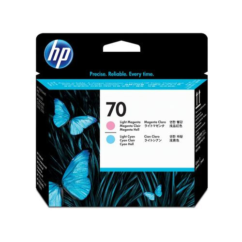 HP 70 tête d'impression DesignJet magenta clair et cyan clair - C9405A