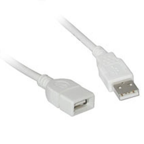 C2G USB A Male to A Female Extension Cable 3m câble USB Blanc - 26686