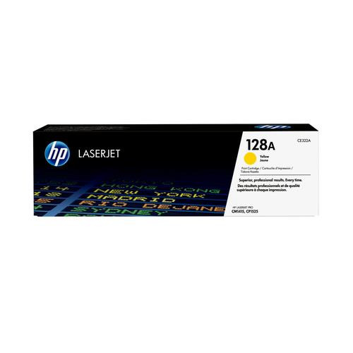 HP 128A toner LaserJet jaune authentique - CE322A