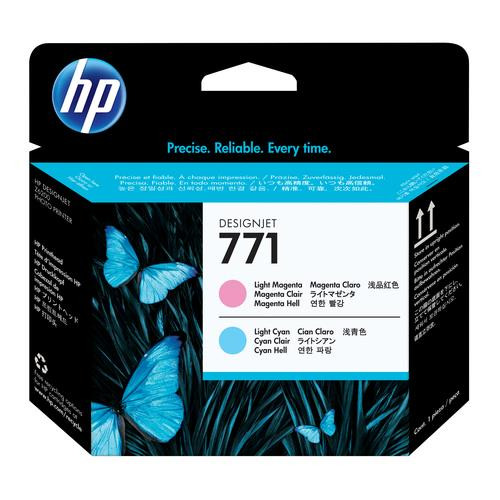 HP 771 tête d'impression DesignJet magenta clair/cyan clair - CE019A