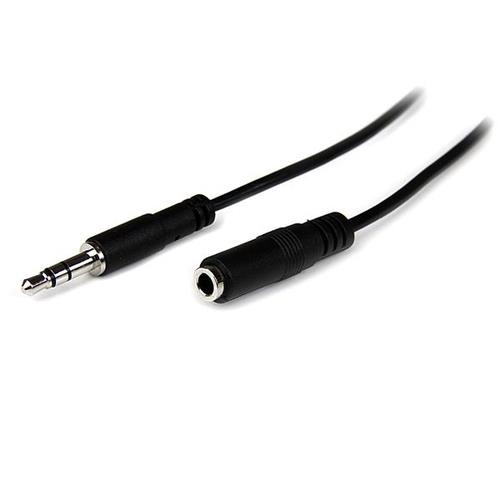 StarTech.com Câble d'extension audio stéréo Slim 3,5 mm de 1 m - M/F - MU1MMFS