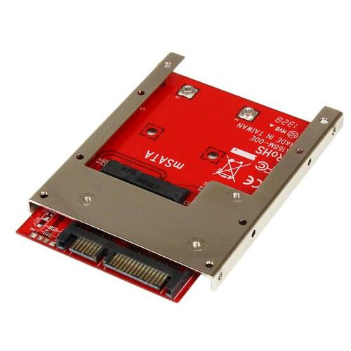 StarTech.com Adaptateur mSATA SSD vers SATA 2,5" - Carte Convertisseur mSATA SSD vers SATA 2,5" - SAT32MSAT257