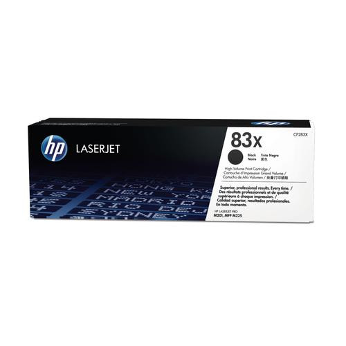 HP 83X toner LaserJet noir authentique grande capacité - CF283X