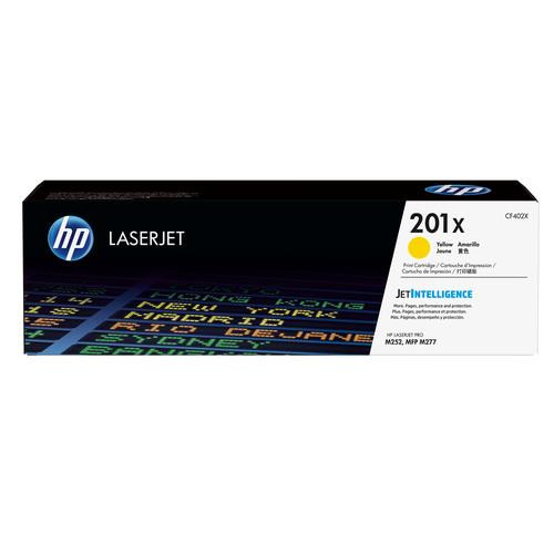 HP 201X toner LaserJet Jaune grande capacité authentique - CF402X