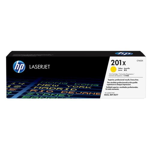 HP 201X toner LaserJet Jaune grande capacité authentique - CF402X