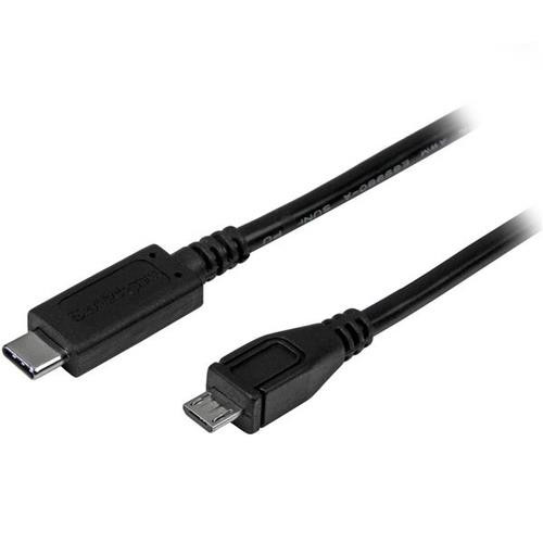 StarTech.com Câble USB-C vers Micro USB-B de 1m, Câble de Transfert de Données, USB 2.0, USB C vers Micro-B - USB2CUB1M