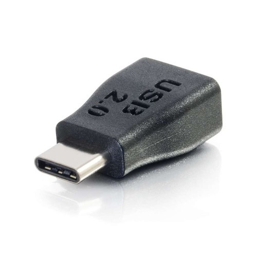 C2G Convertisseur adaptateur USB 2.0 USB-C® vers USB-Micro B mâle vers femelle - Noir - 28869