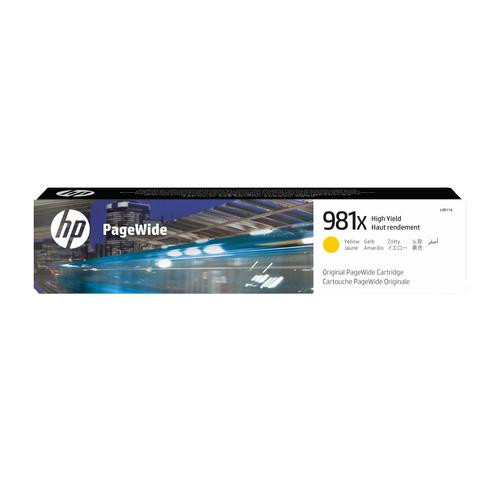 HP 981X cartouche PageWide Jaune grande capacité authentique - L0R11A