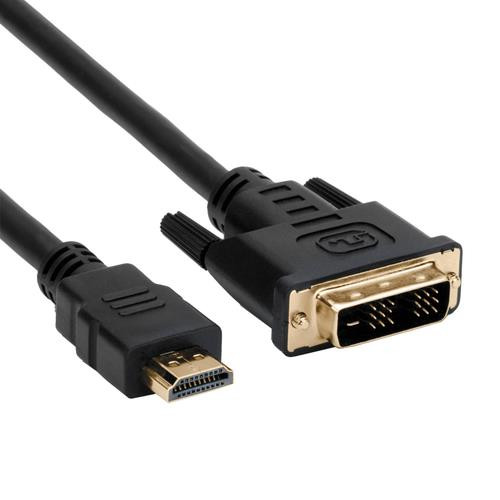 Axiom  câble vidéo et adaptateur 3 m HDMI DVI-D Noir - HDMIMDVIDM10-AX