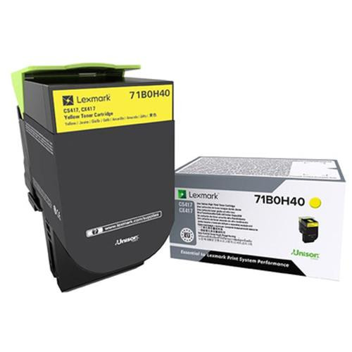 Lexmark  Cartouche de toner 1 pièce(s) Original Jaune - 71B0H40 Lexmark  Cartouche de toner 1 pièce(s) Original Jaune - 71B0H40