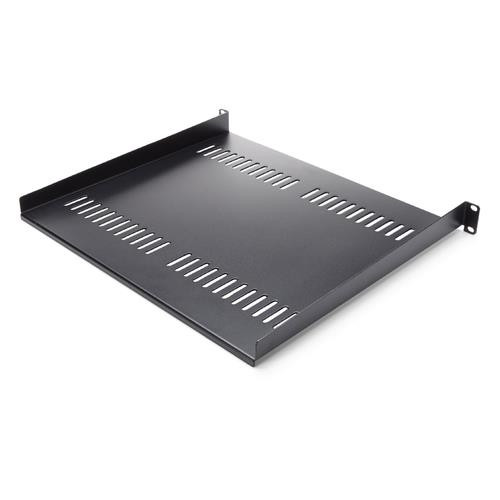 StarTech.com Étagère pour Rack de Serveur 1U - Plateau Cantilever Universel Ventilé pour Rack et Armoire d'Équipement Réseau 19" - Acier Haute Résistance - Capacité de Poids 20kg - Étagère de 40,6cm de Profondeur - CABSHELF116V