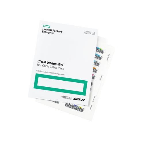 HPE LTO-8 Ultrium RW Bar Code Label Pack - Q2015A