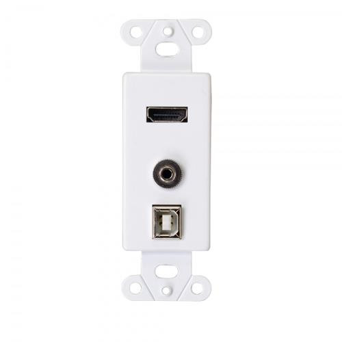 C2G  Plaque de commutation et obturateur Blanc - 39873