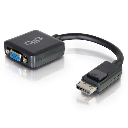 C2G 20 cm Convertisseur adaptateur DisplayPort™ mâle vers VGA femelle actif - Noir - 54323