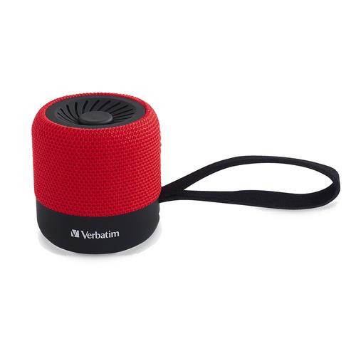 Verbatim  haut-parleur portable et de fête Enceinte portable stéréo Noir, Rouge 3 W - 70230