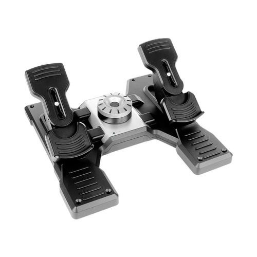 Logitech G G Saitek PRO Flight Rudder Pedals Noir, Argent USB 2.0 Pédales Analogique PC - 945-000024