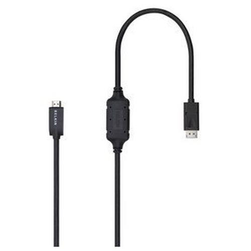Belkin  câble vidéo et adaptateur 1,8 m DisplayPort HDMI Noir - F2CD001B06-E