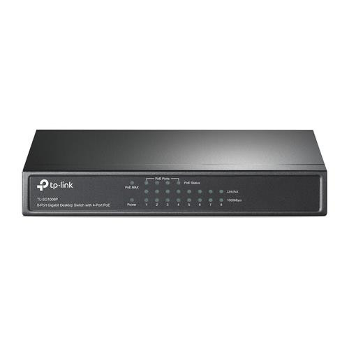 TP-Link TL-SG1008P Géré Gigabit Ethernet (10/100/1000) Connexion Ethernet, supportant l'alimentation via ce port (PoE) Gris - TL-SG1008P V3