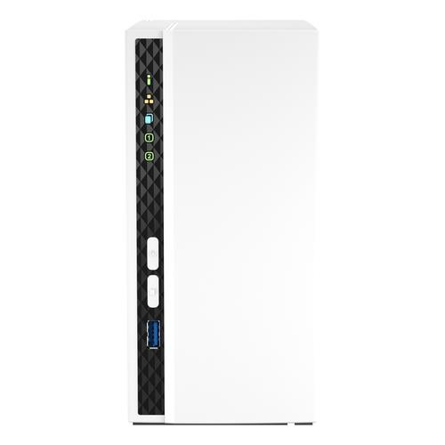 QNAP TS-233 NAS Tower ARM Cortex-A55 2 Go 0 To QNAP QTS Blanc - TS-233-US