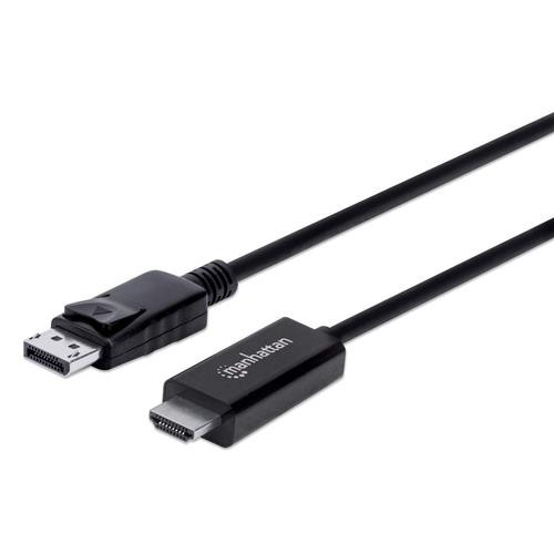 Manhattan  câble vidéo et adaptateur 3 m DisplayPort HDMI Noir - 153218