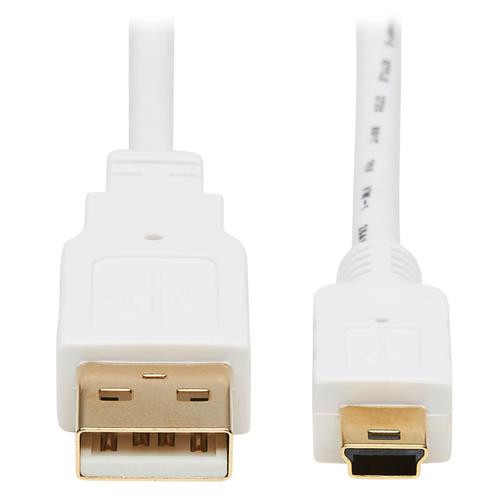 Tripp Lite  câble USB USB 2.0 1,83 m USB A Mini-USB B Blanc - U030AB-006-WH