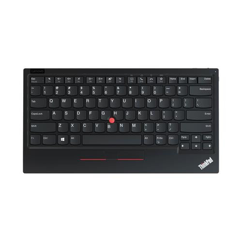 Lenovo  clavier Universel RF sans fil + Bluetooth QWERTY Anglais américain Noir - 4Y40X49493