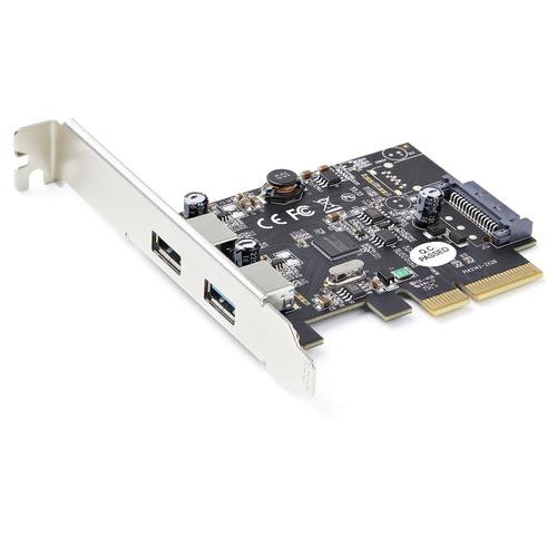 StarTech.com Carte PCIe 2 Ports USB - 10Gbps/port - Carte Contrôleur Hôte USB 3.2 Gen 2 Type-A PCI Express 3.0 x2 - Carte Adaptateur Additionnelle - Full/Low Profile - Windows & Linux - PEXUSB312A3