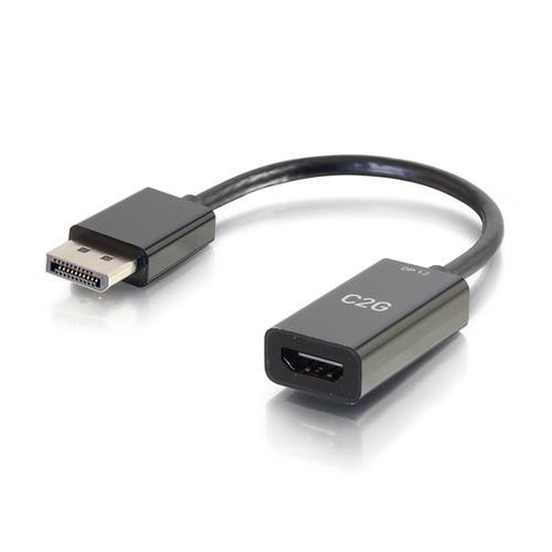 C2G 20 cm Convertisseur adaptateur passif DisplayPort™ mâle vers HDMI® femelle - 4K 30 Hz - 54431