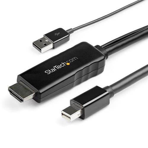 StarTech.com  câble vidéo et adaptateur 1,8 m HDMI Type A (Standard) Mini DisplayPort Noir - HD2DPMM6