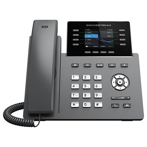 Grandstream Networks  téléphone fixe Noir 8 lignes TFT Wifi - GRP2624