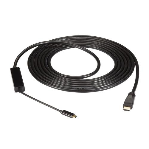 Black Box  câble vidéo et adaptateur 4,8 m USB Type-C HDMI Noir - VA-USBC31-HDMI4K-016