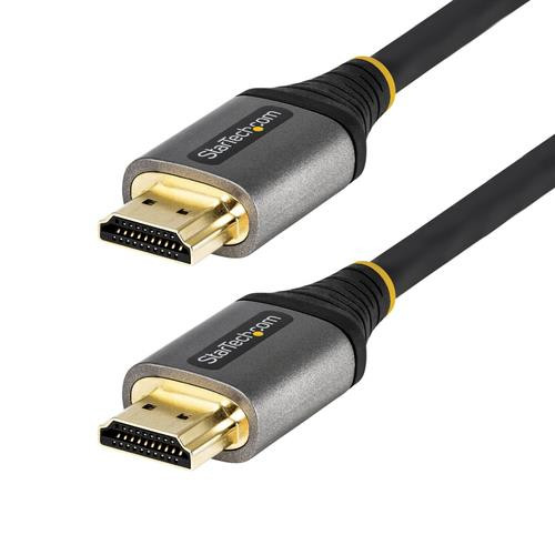 StarTech.com Câble HDMI 2.0 Certifié Premium de 5m - Câble HDMI Ultra HD 4K 60Hz Haut Débit - HDR10, ARC - Cordon Vidéo HDMI 2.0 UHD - Pour Moniteurs, Écrans, Téléviseurs UHD - M/M - HDMMV5M