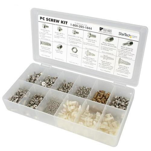 StarTech.com Ensemble de vis d'ordinateur, assortiment de luxe - Vis, écrous et entretoises - PCSCREWKIT