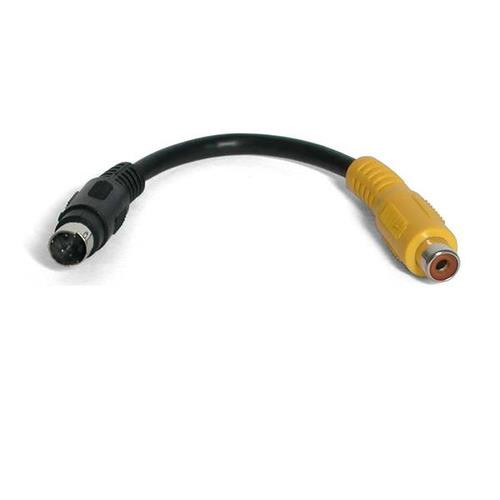 StarTech.com 6 inch S-Video to Composite Video Adapter câble S-video 0,15 m Noir - SVID2COMP
