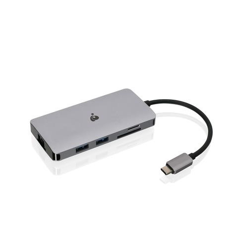 iogear  station d'accueil USB 3.2 Gen 1 (3.1 Gen 1) Type-C Aluminium, Noir - GUD3C06
