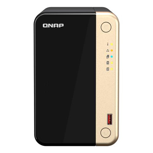 QNAP TS-264 NAS Tower Intel® Celeron® N5095 8 Go 0 To QNAP Turbo System Noir, Or - TS-264-8G-US