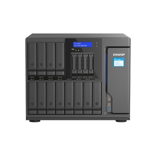 QNAP TS-1655 NAS Tower Intel Atom® C5125 8 Go DDR4 0 To QNAP Turbo System Noir - TS-1655-8G-US