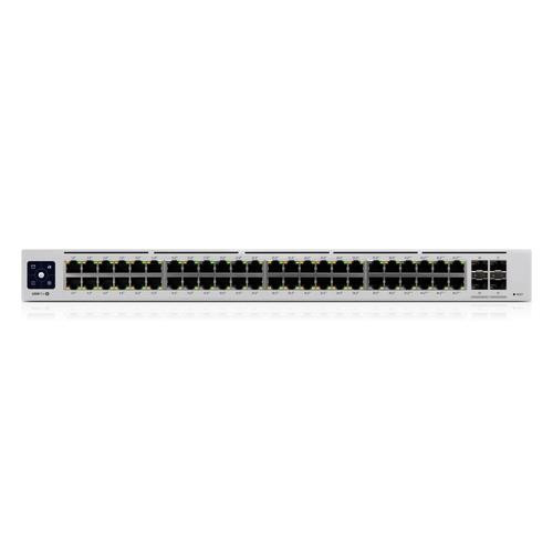 Ubiquiti UniFi Pro 48-Port PoE Géré L2/L3 Gigabit Ethernet (10/100/1000) Connexion Ethernet, supportant l'alimentation via ce port (PoE) 1U Argent - USW-PRO-48-POE