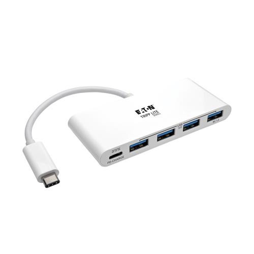 Tripp Lite  hub & concentrateur USB 3.2 Gen 1 (3.1 Gen 1) Type-C 5000 Mbit/s Blanc - U460-004-4A-C