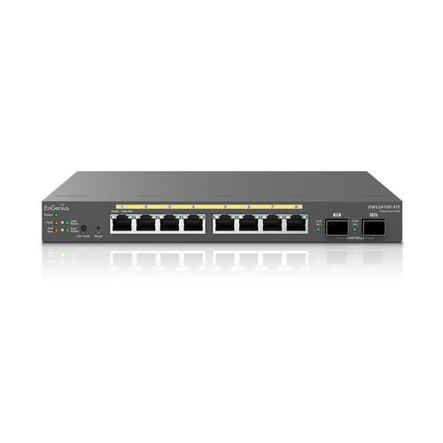 EnGenius  commutateur réseau Géré L2+ Gigabit Ethernet (10/100/1000) Connexion Ethernet, supportant l'alimentation via ce port (PoE) Noir - EWS2910P-FIT