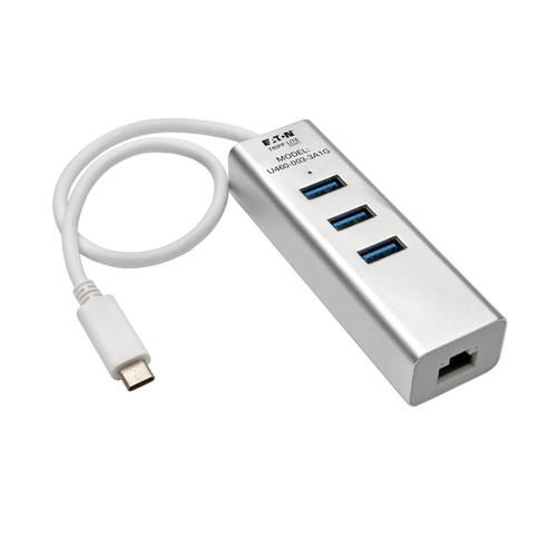 Tripp Lite  station d'accueil USB 3.2 Gen 1 (3.1 Gen 1) Type-C Argent - U460-003-3A1G