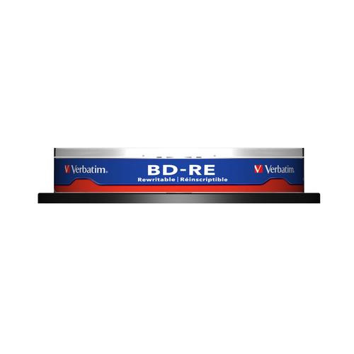 Verbatim BD-RE SL 25GB 2x 10 Pack Spindle 25 Go 10 pièce(s) - 43694