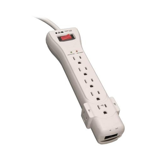 Tripp Lite  protection surtension Blanc 7 sortie(s) CA 120 V 2,1 m - SUPER7TEL