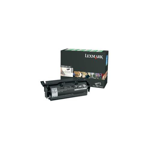 Lexmark X65x Return Program Print Cartridge cartouche d'encre Original Noir - X651A11A
