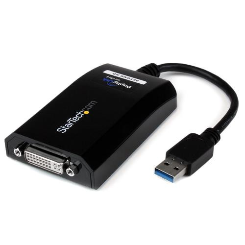 StarTech.com Adaptateur USB 3.0 vers DVI - Adaptateur Vidéo Double Écran/Multi-Écrans de Carte Graphique /Vidéo Externe USB 3.0 vers DVI – Adaptateur d'Affichage USB - 2048 x 1152 - USB32DVIPRO