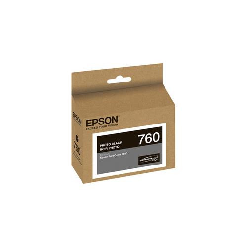 Epson T760120 - New T760 Ultrachrome HD Photo Black Ink cartouche d'encre 1 pièce(s) Original Noir - C13T760120